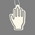 Paper Air Freshener Tag W/ Tab - Hand